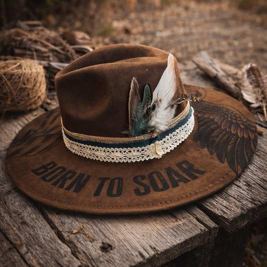 Born to Soar Big Brim Cowboy Hat