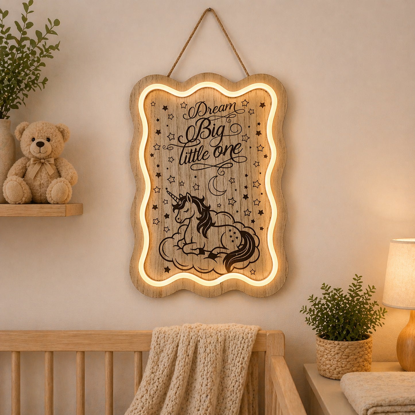 Dream Big Little One Unicorn - 10.75" x 7.5"