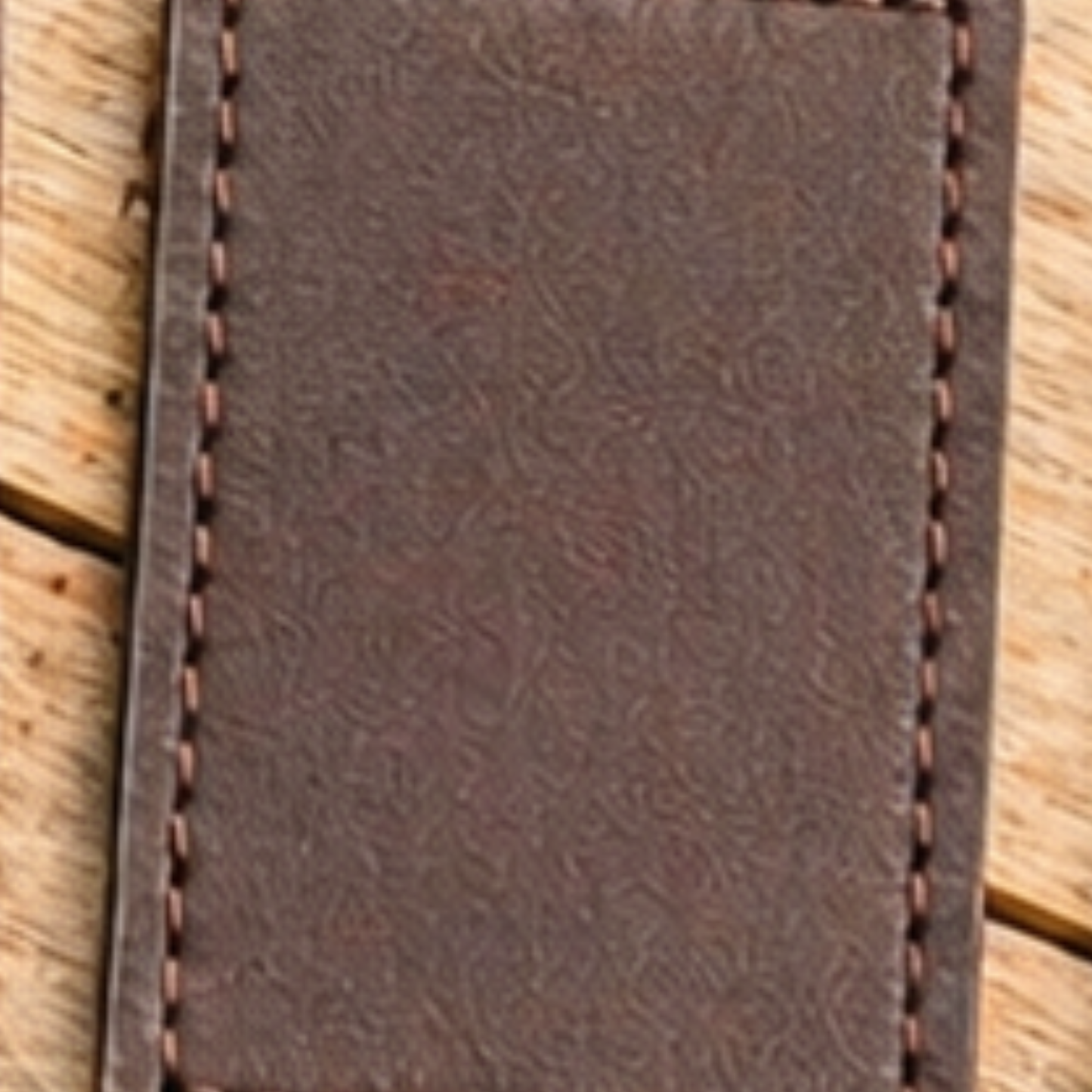 The Answer is Nope PU Leather Keychain