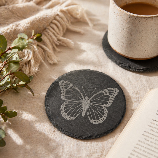 Slate Coaster - Butterfly