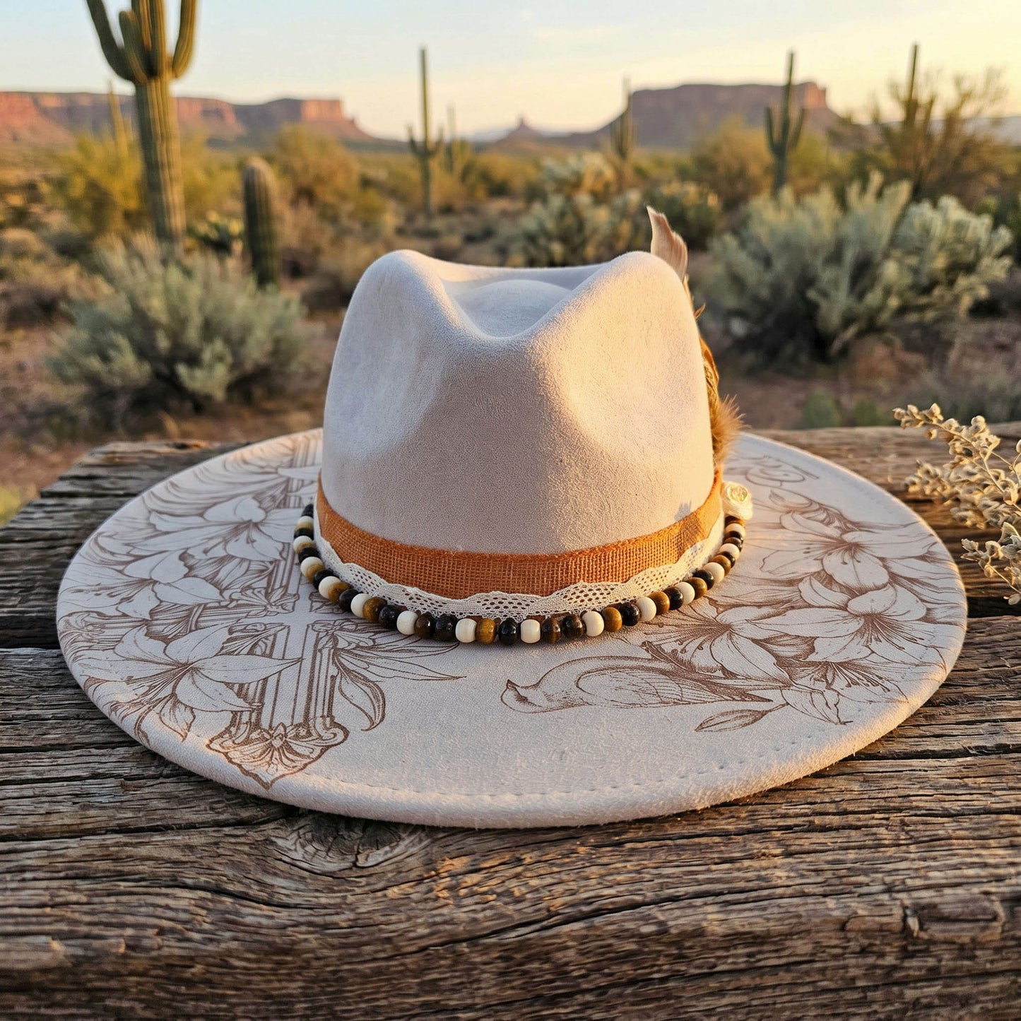 Suede Big Brim Cowboy Hat - Consider the Lilies