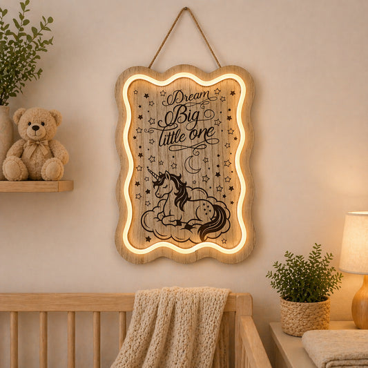 Dream Big Little One Unicorn - 10.75" x 7.5"