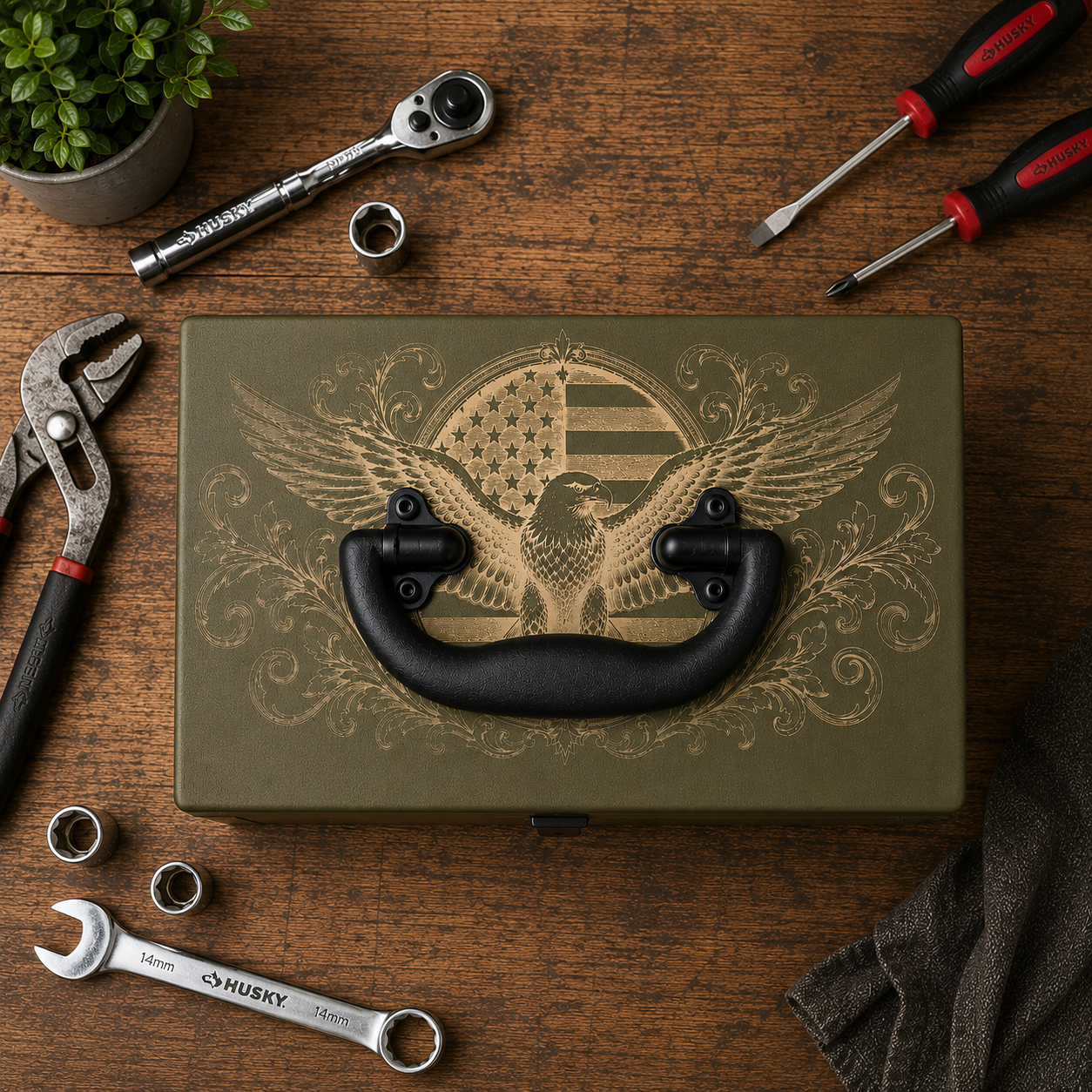 American Eagle Husky Mini Tool Box