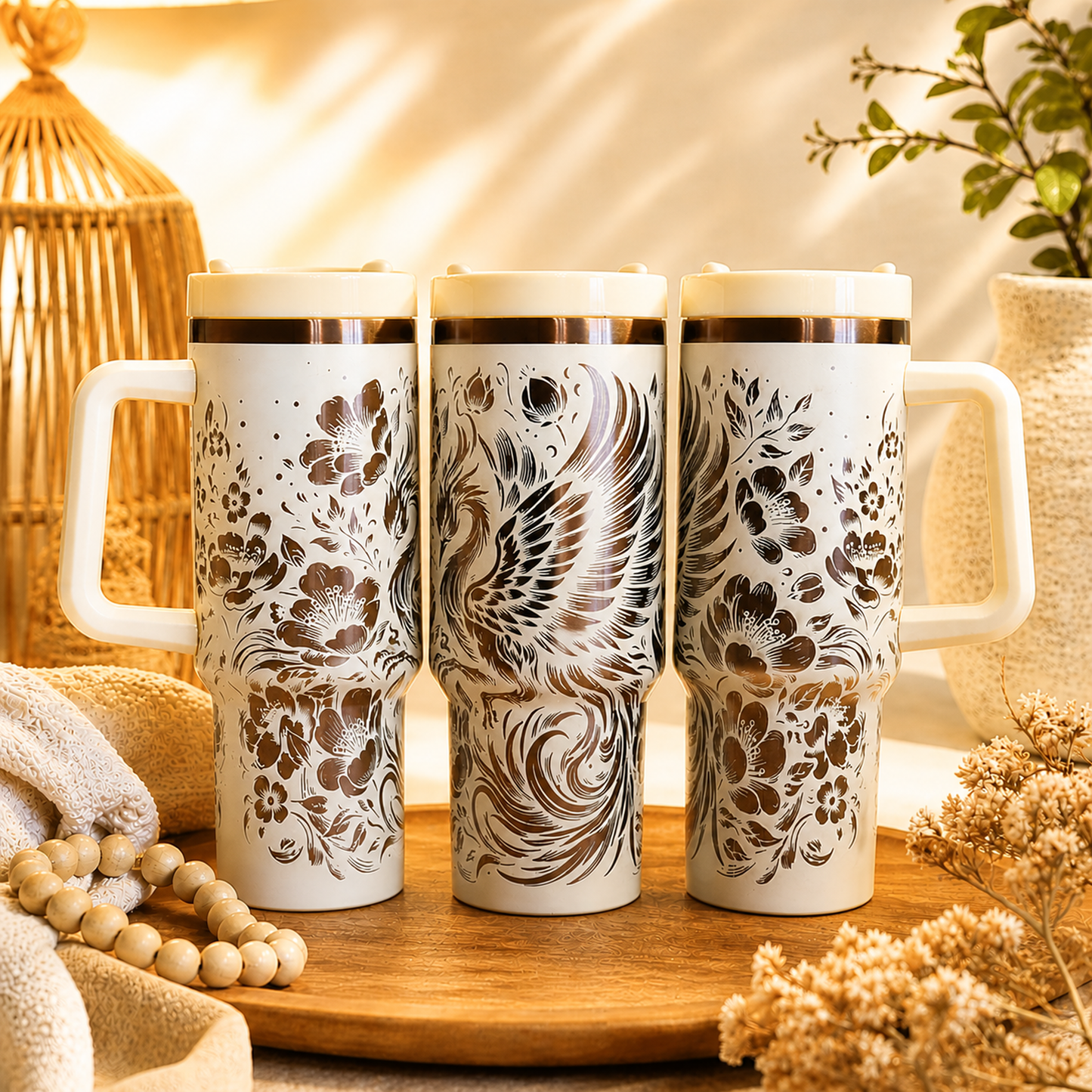 Phoenix Gold Plated 40 oz Tumbler