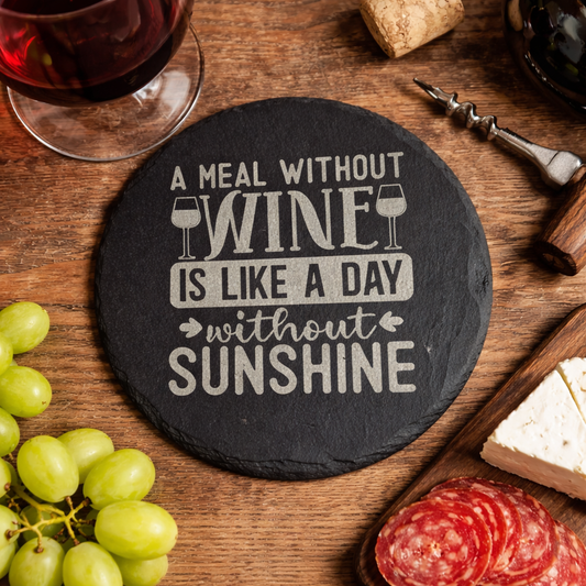 Slate Coaster - A Day Without Sunshine