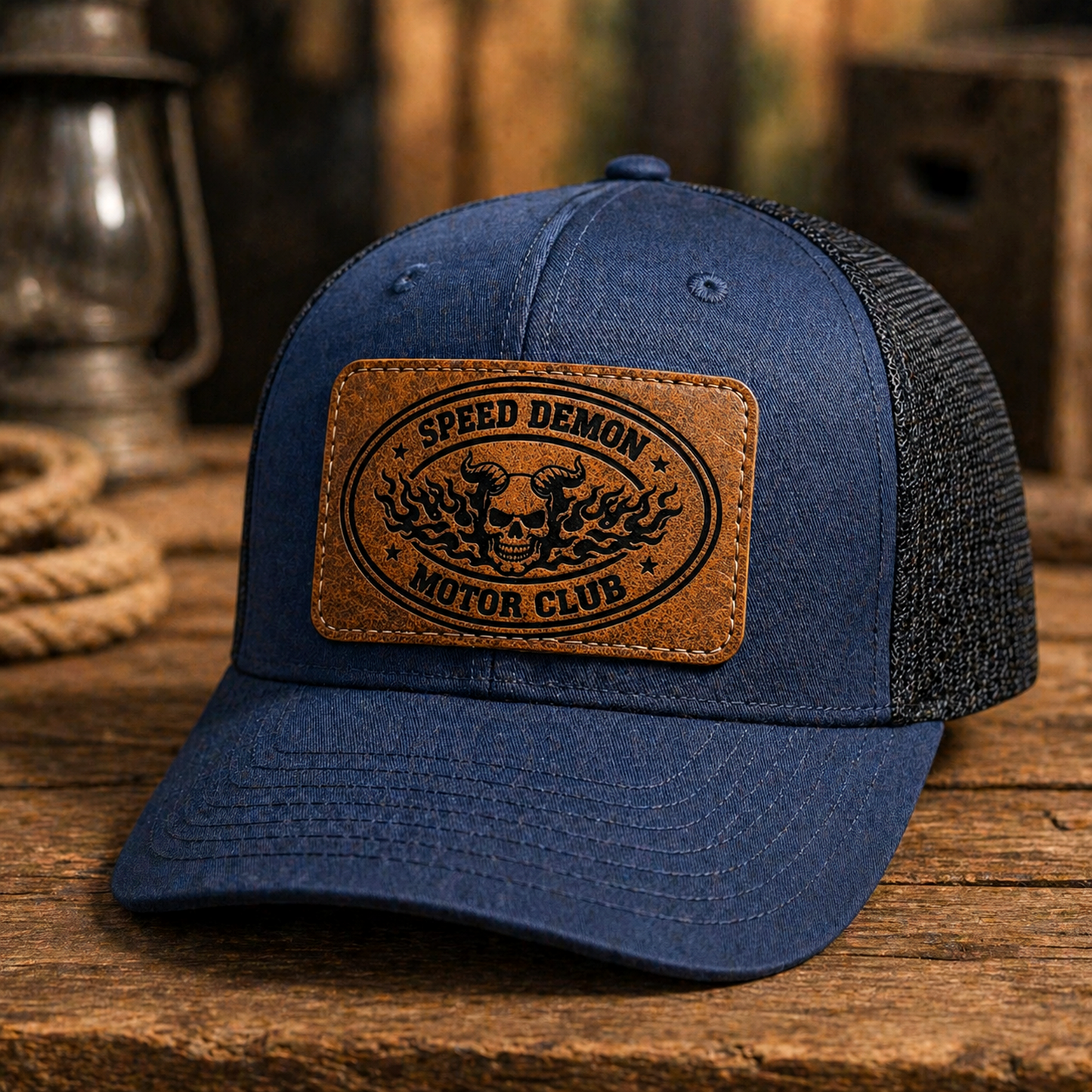 “Speed Demon Motor Club” Hat Patch