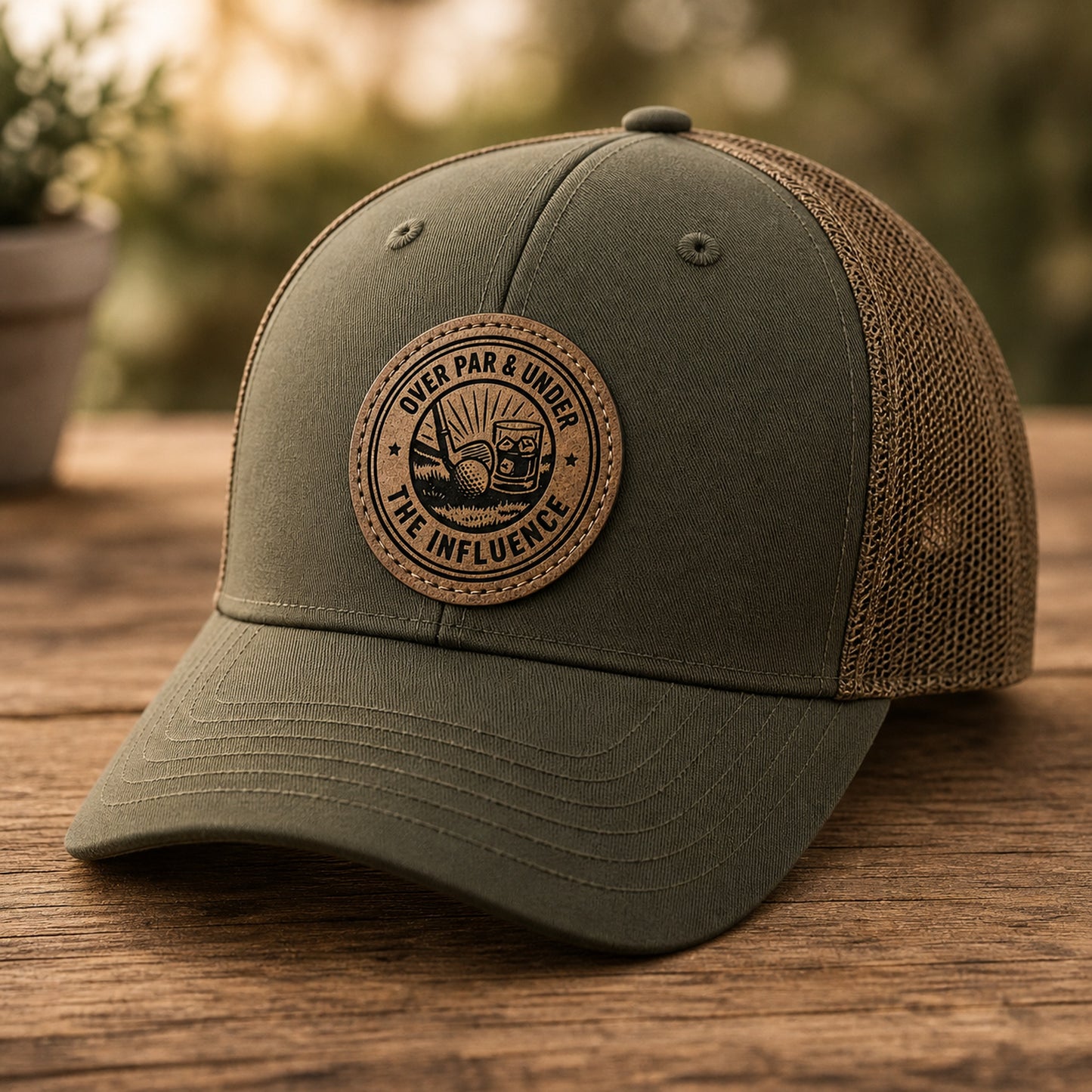 Over Par & Under the Influence Hat Patch