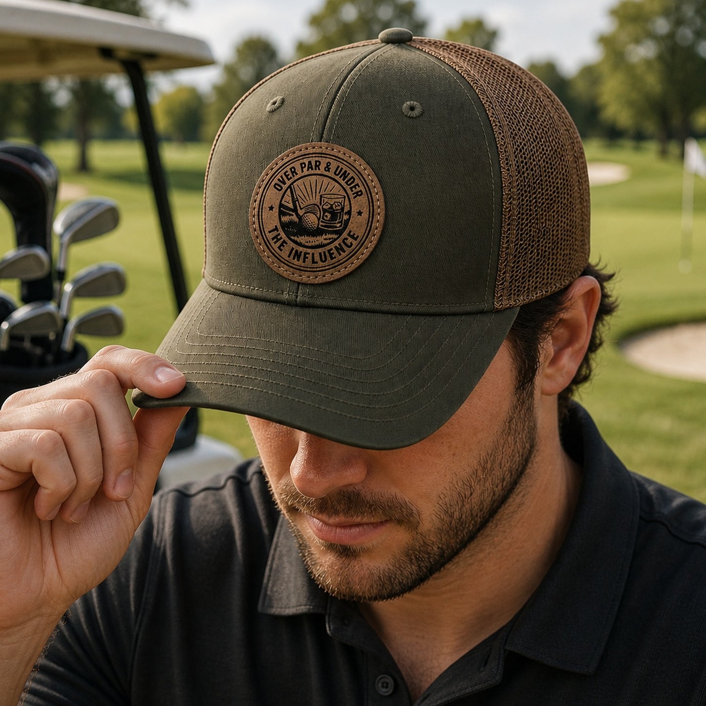 Over Par & Under the Influence Hat Patch