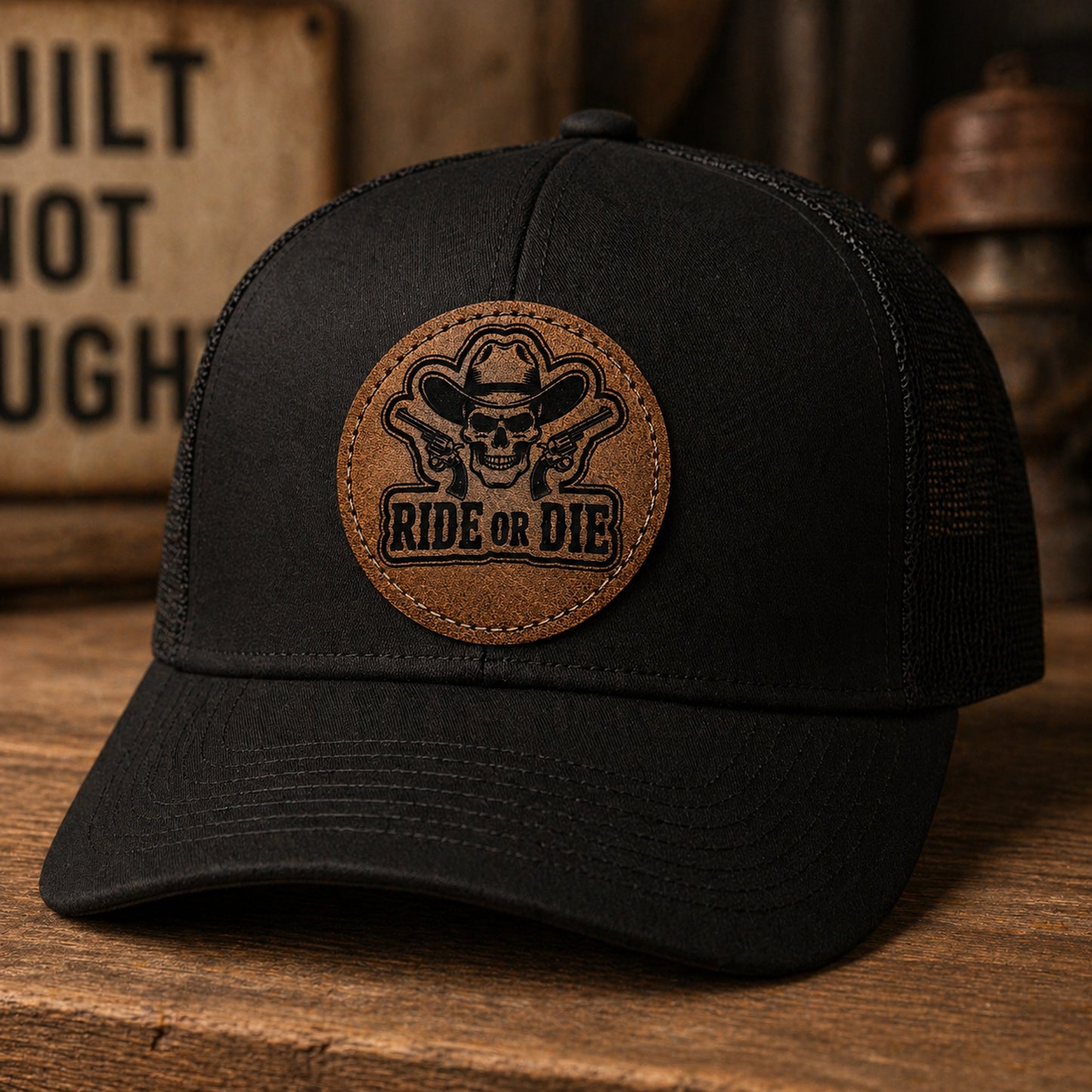 Ride or Die Shooter Hat Patch