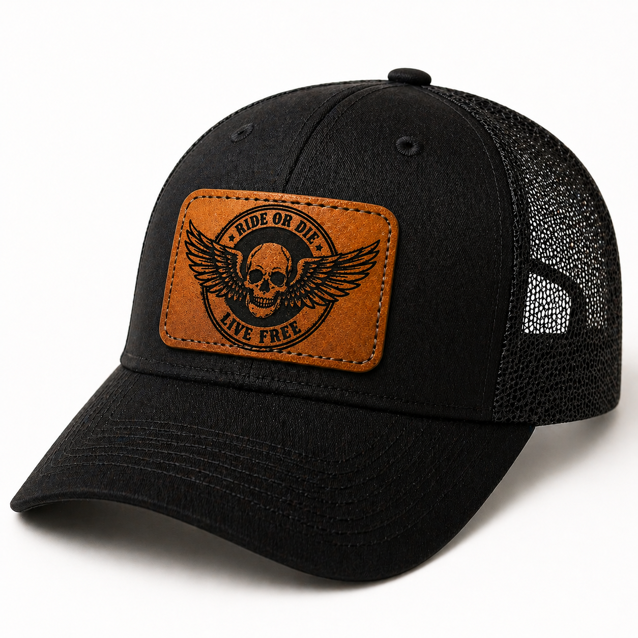 “Ride or Die – Live Free” Hat Patch