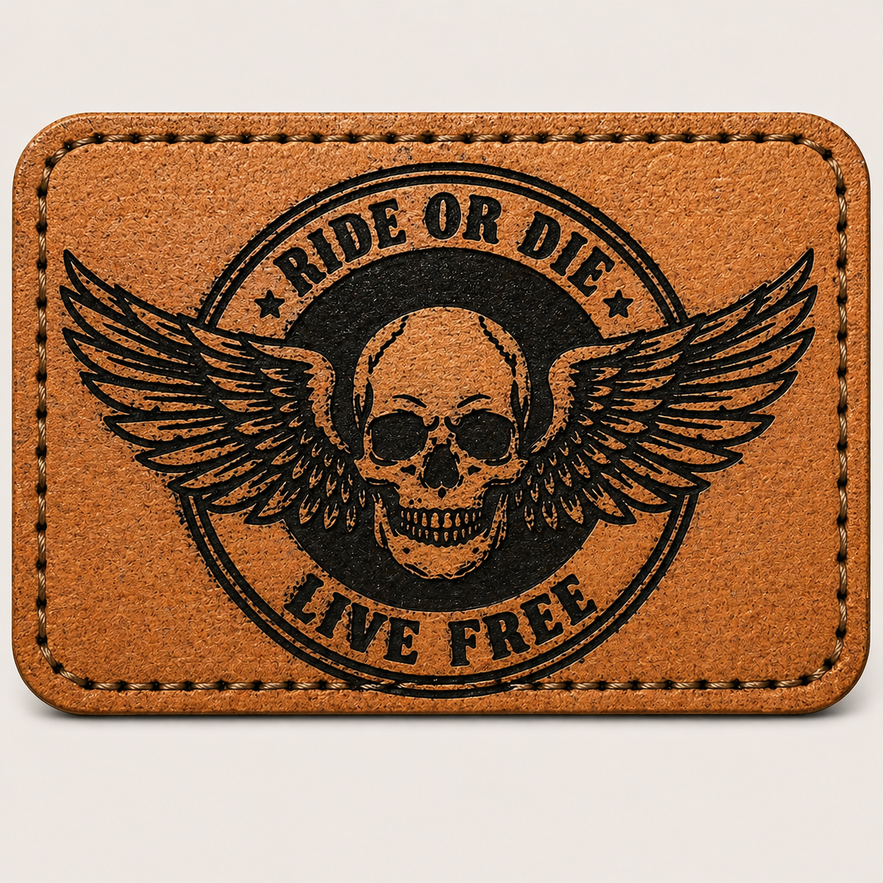 “Ride or Die – Live Free” Hat Patch