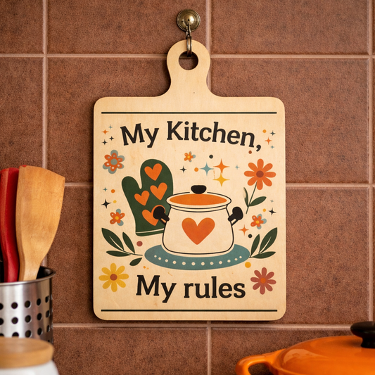 My Kitchen My Rules - 5.5" x 9"