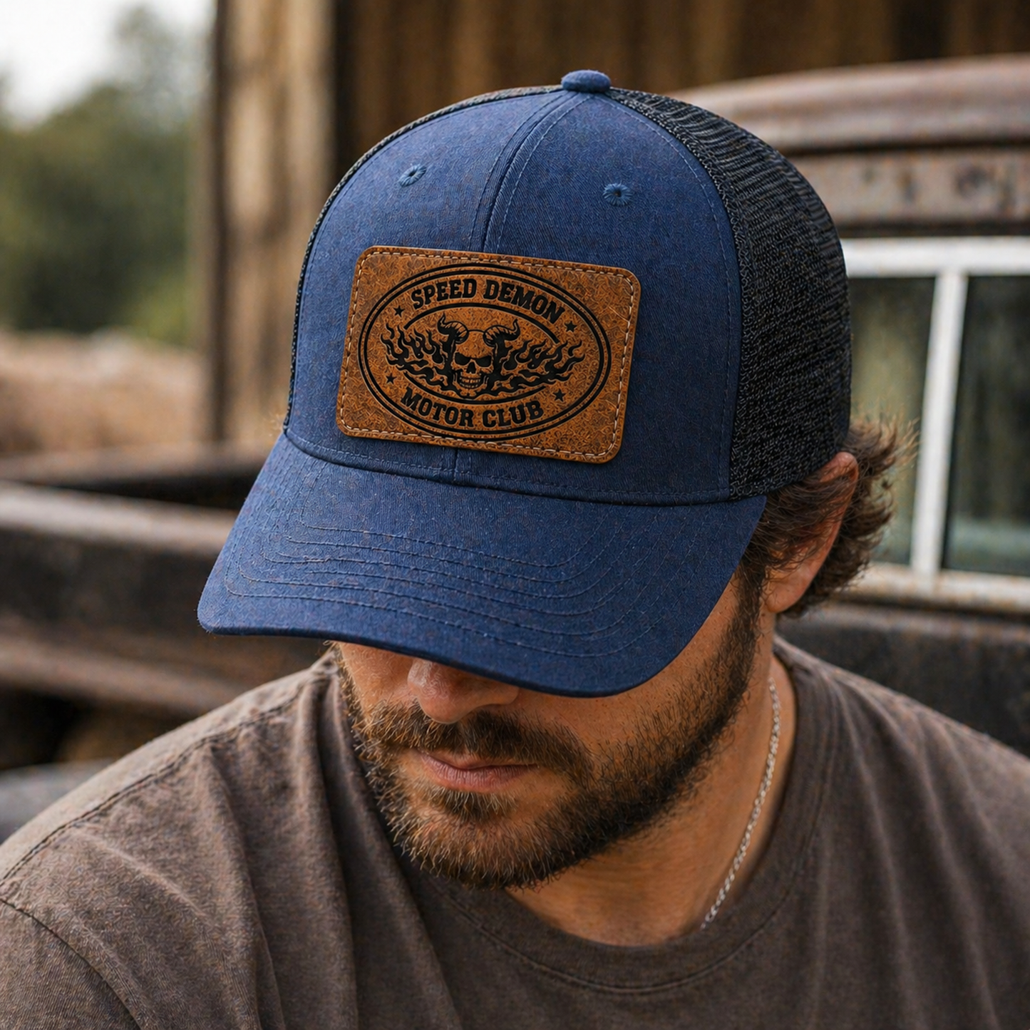 “Speed Demon Motor Club” Hat Patch
