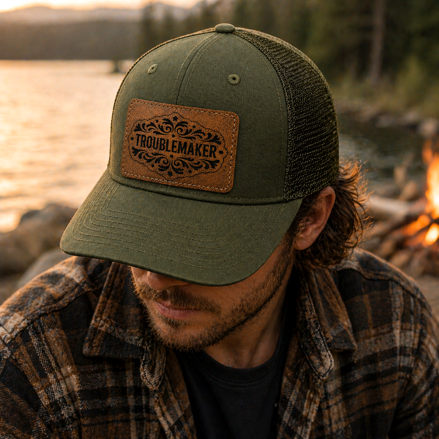 “Troublemaker” Hat Patch