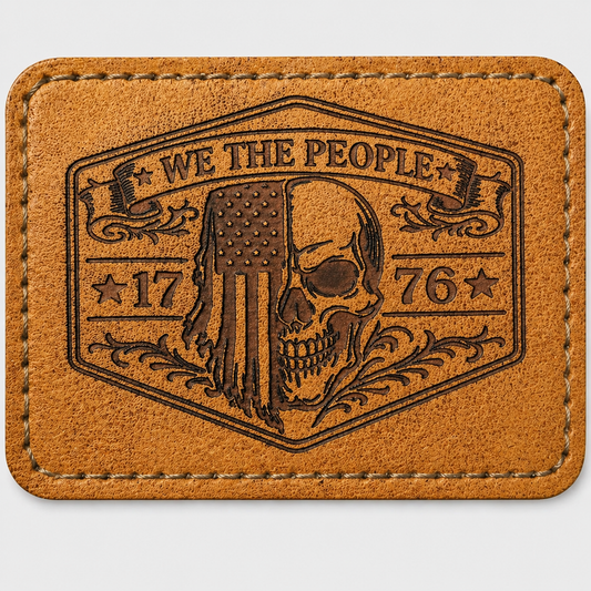 “We The People” Skull Flag Hat Patch